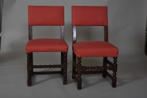 Set of 8 18th/19th Century Upholstered Dining Chairs