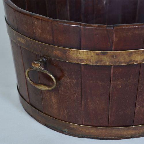 LARGE GEORGIAN MAHOGANY WINE COOLER SUITABLE AS A JARDINIERE - ADDITIONAL PHOTO 2