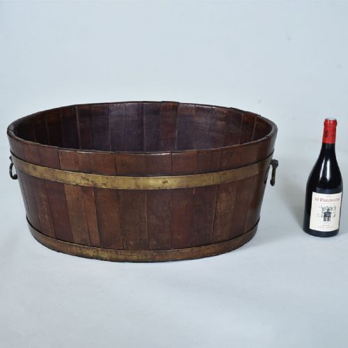 LARGE GEORGIAN MAHOGANY WINE COOLER SUITABLE AS A JARDINIERE - ADDITIONAL PHOTO 3