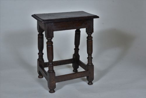 17th Century Oak Joint Stool