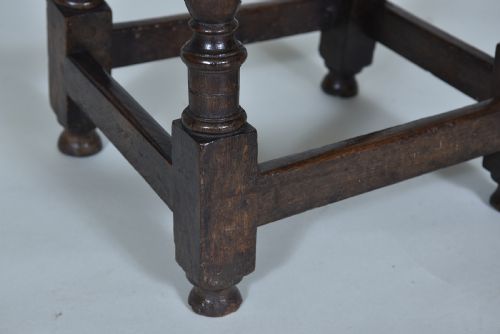 fig 1. 17th century Oak Joint Stool