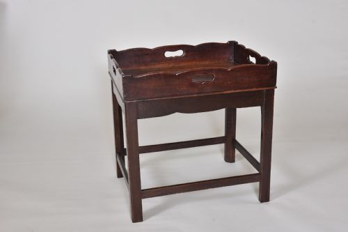 Georgian Mahogany Butlers Tray on Stand