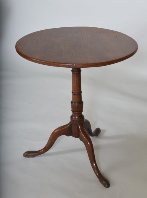 18th Century Elm Tripod Table