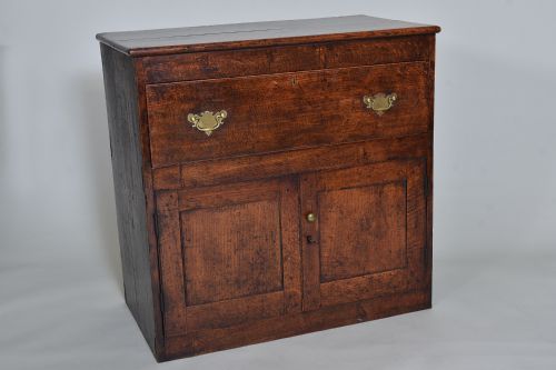 Antique Oak Cupboard of Unusual Design Circa 1790