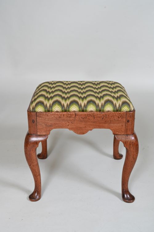 18th Century Upholstered Stool