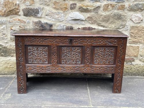 Fine 17th Century Oak Coffer
