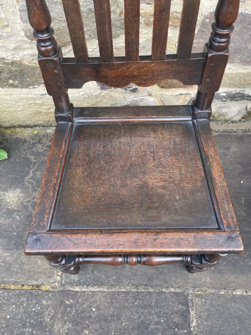 PAIR OF LATE 17TH CENTURY OAK CHAIRS - ADDITIONAL PHOTO 2