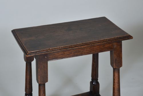fig 1. Queen Anne Oak Joint Stool