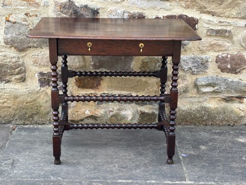 fig 1. Small 17th century Oak Side Table