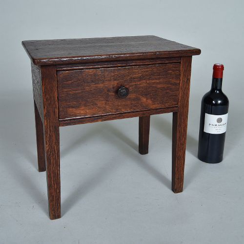 EARLY 19TH CENTURY OAK SMALL STOOL - ADDITIONAL PHOTO 1