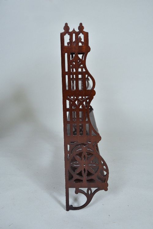SET OF 19TH CENTURY MAHOGANY WALL SHELVES - ADDITIONAL PHOTO 1