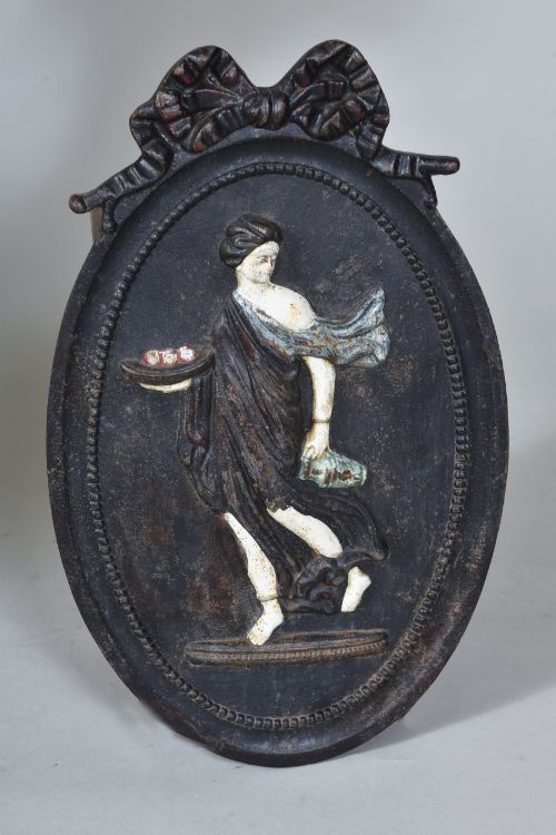 19th Century Iron Plaque
