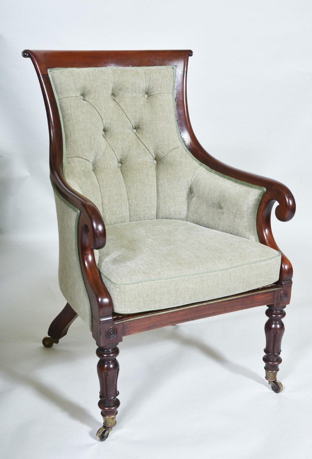 19th century Mahogany Library Chair