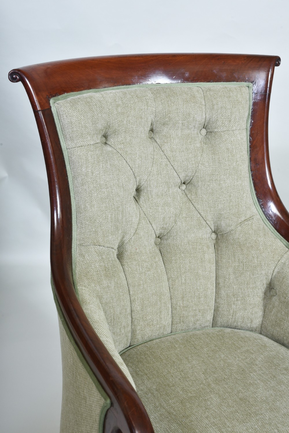 19th century Mahogany Library Chair View II