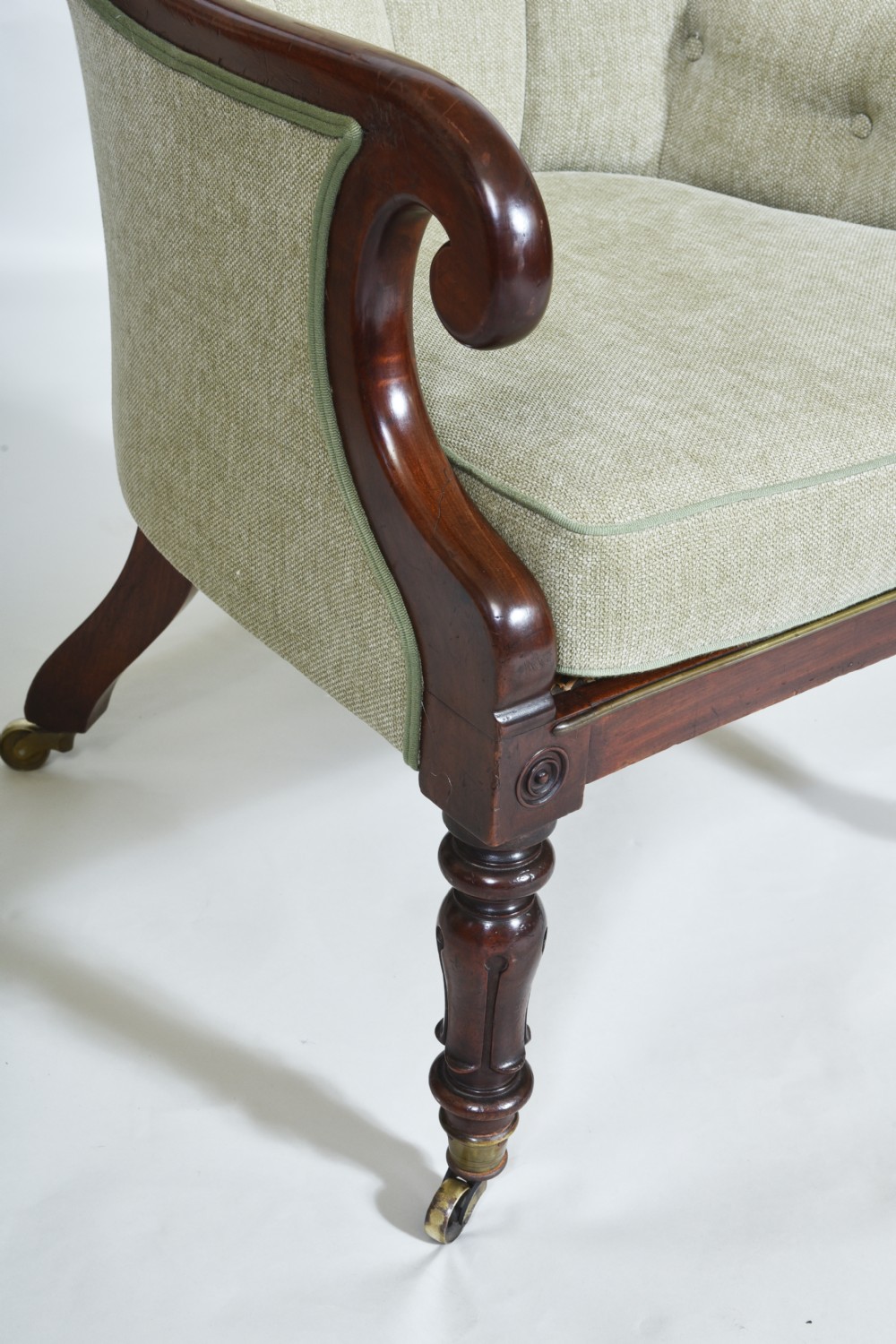 19th century Mahogany Library Chair View III