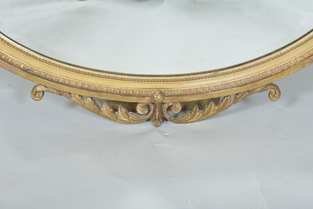 19th century Gilt Oval Mirror View III
