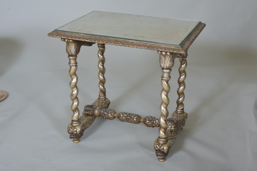 Silvered Italian Grotto Style Table 