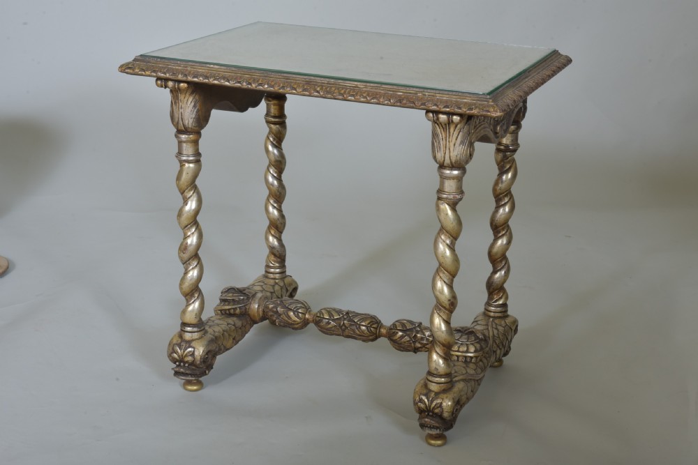 Silvered Italian Grotto Style Table  View II