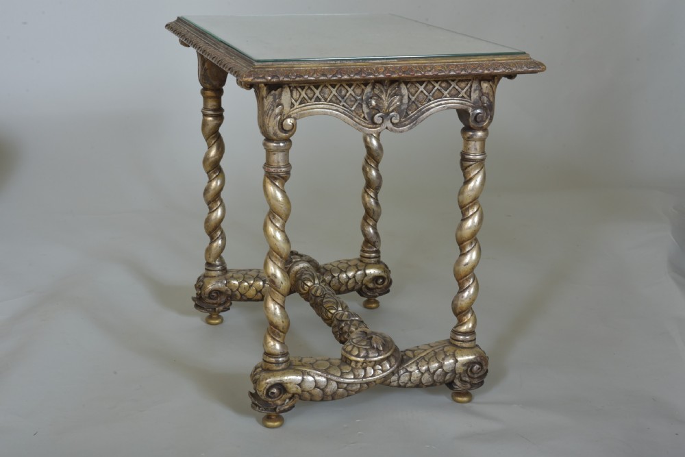 Silvered Italian Grotto Style Table  View III