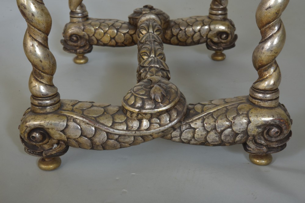 Silvered Italian Grotto Style Table  View IV
