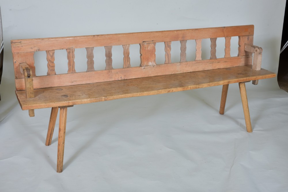 19th century Continental Bench or Settle