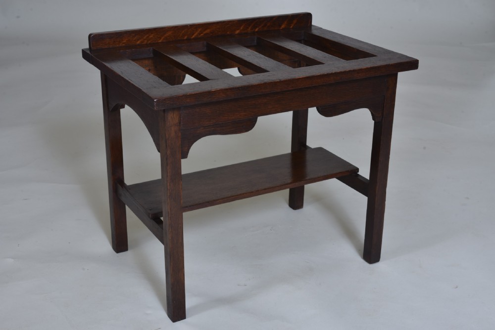 Antique Oak Luggage Rack