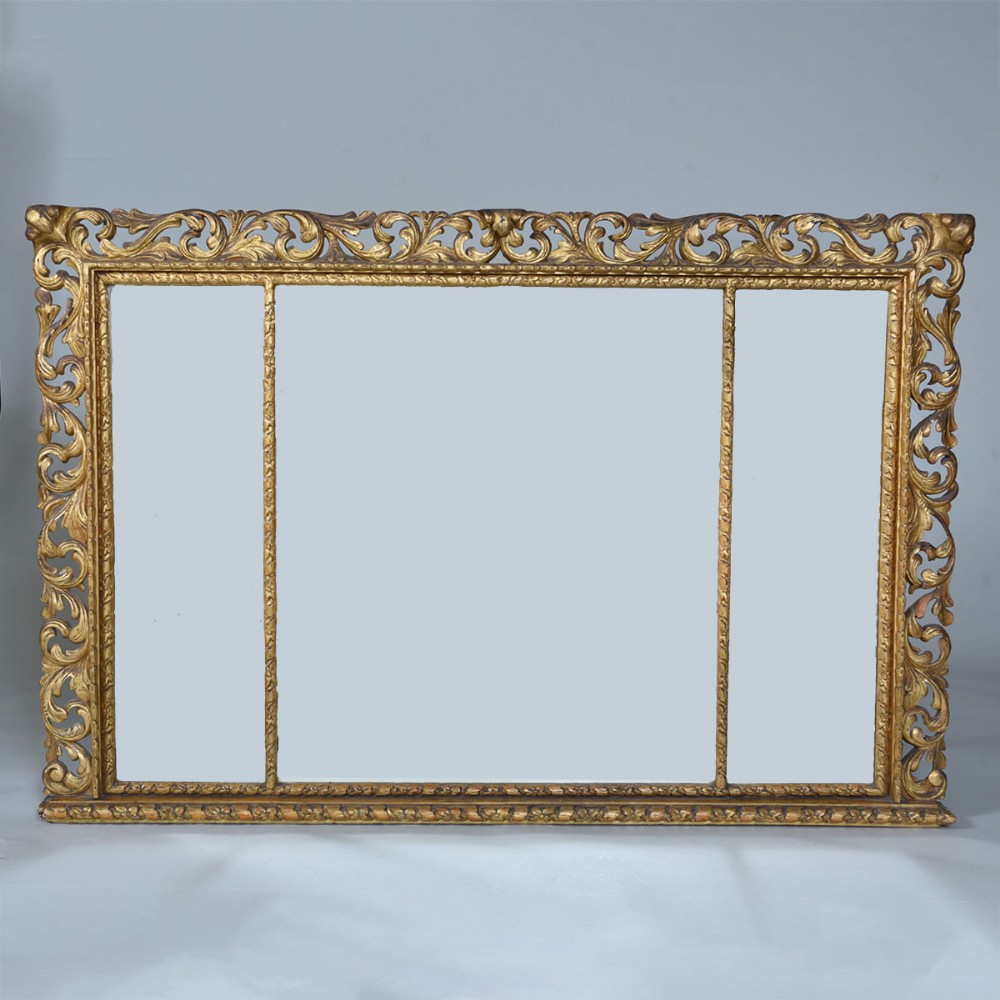 Fine 19th century Gilt Overmantel Mirror