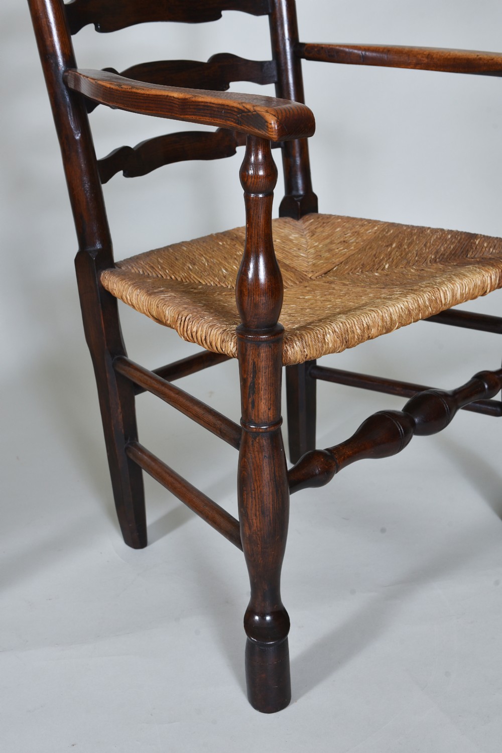 Set of 10 Late 18th century Country Ladderback Dining Chairs View IV