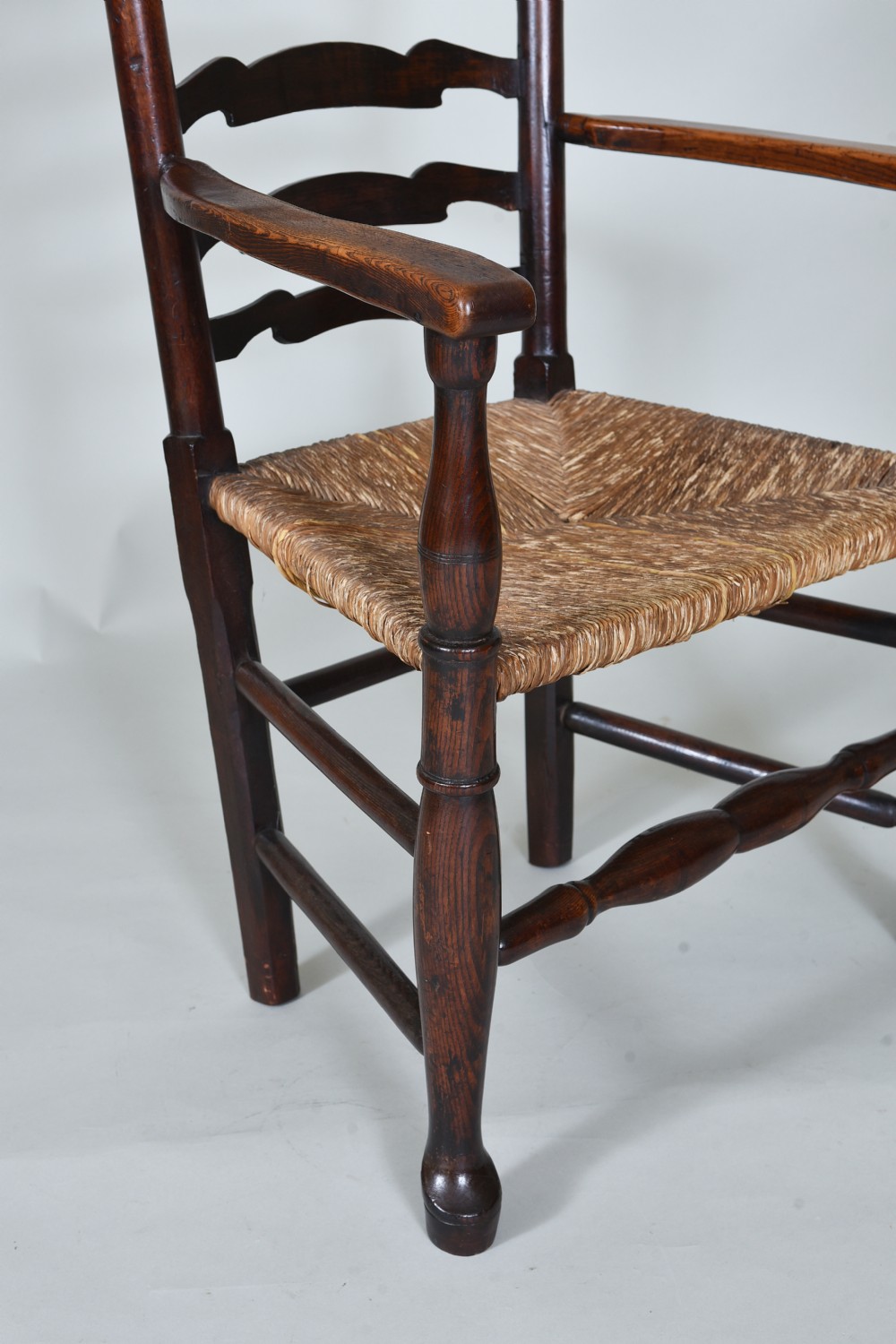 Set of 10 Late 18th century Country Ladderback Dining Chairs View X