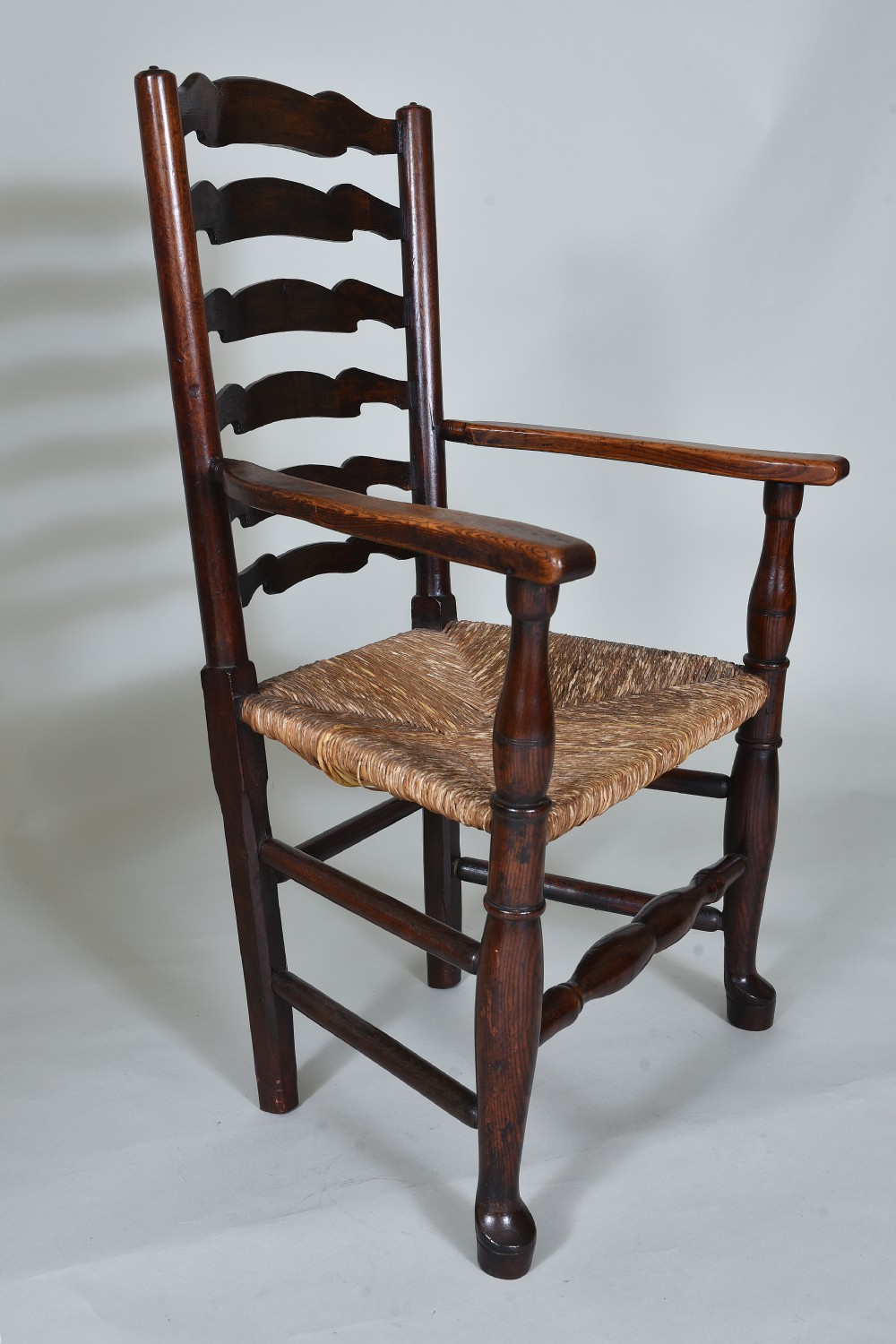 Set of 10 Late 18th century Country Ladderback Dining Chairs View XI