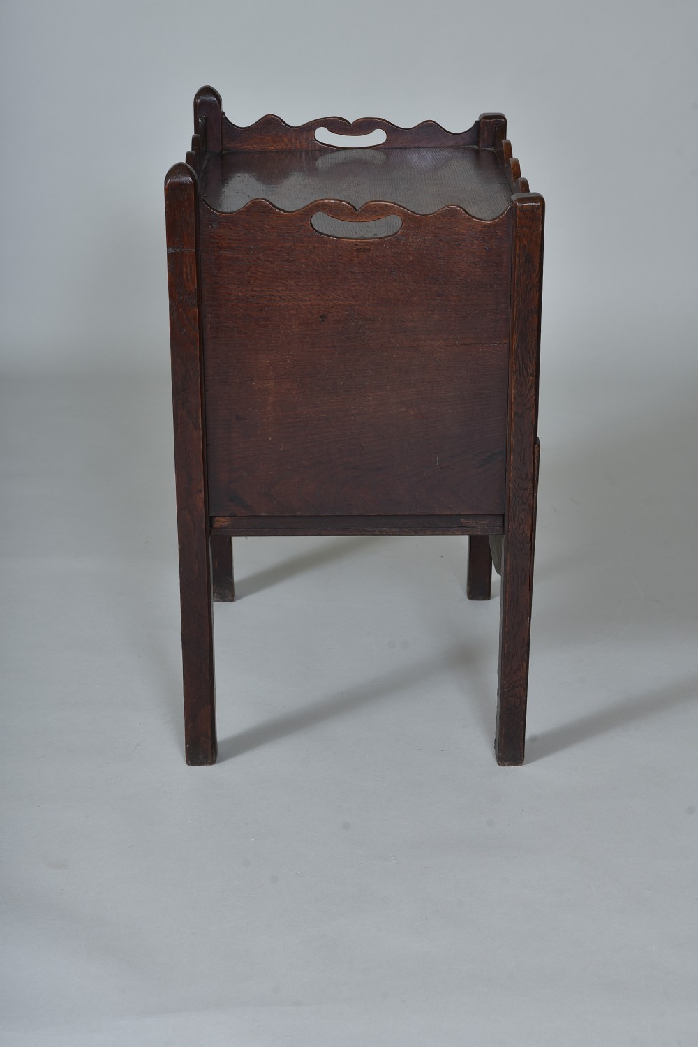 18th century oak bedside table View VI