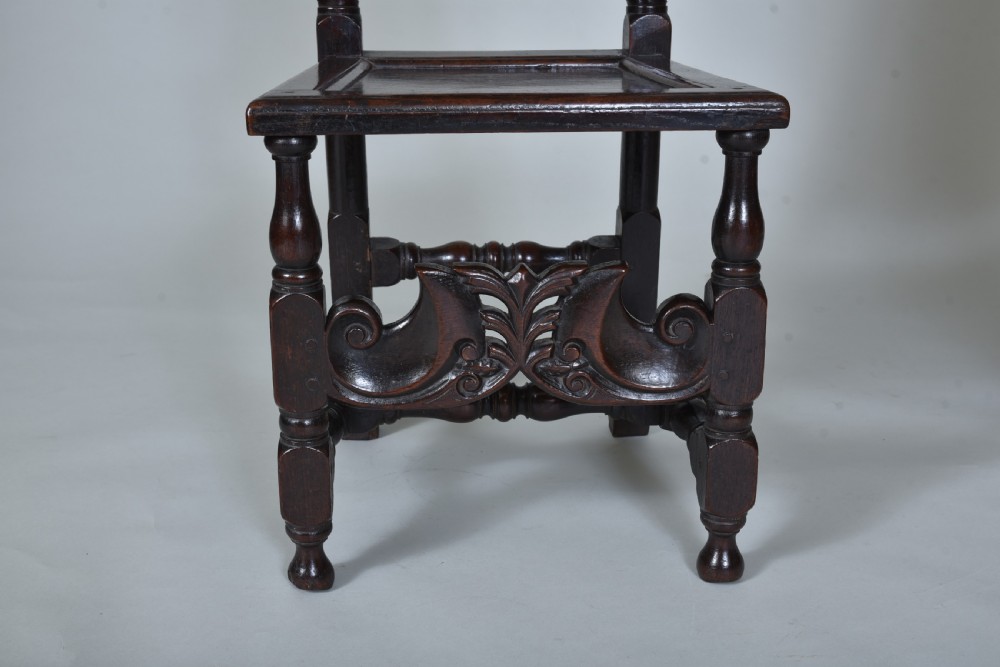 Fine pair of 17th century Oak Side Chairs View VII
