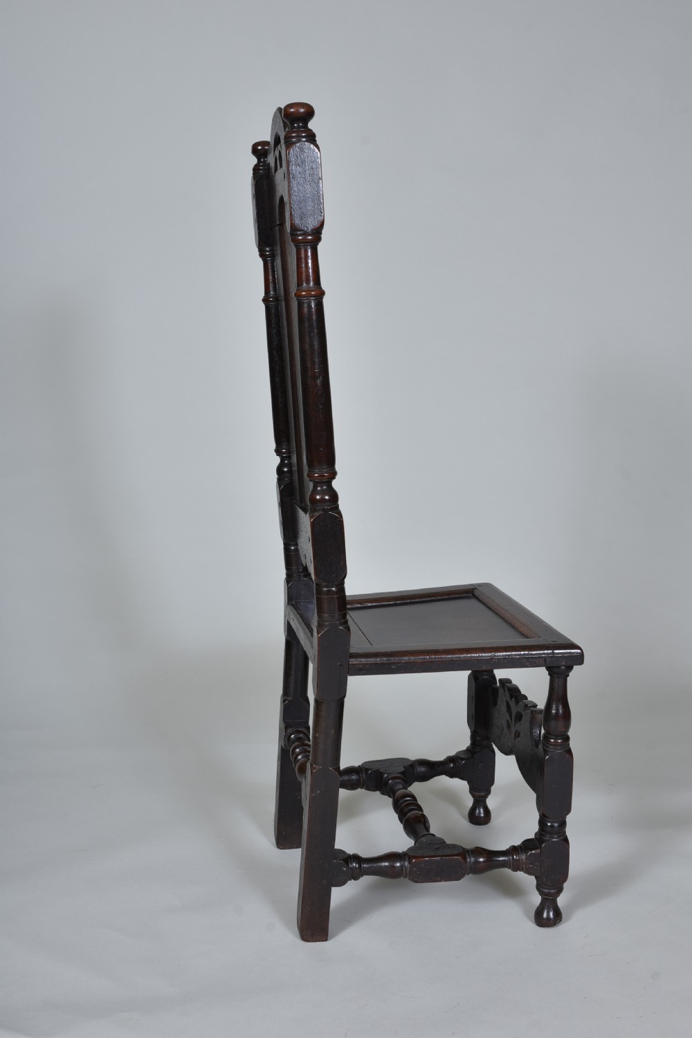 Fine pair of 17th century Oak Side Chairs View XIV