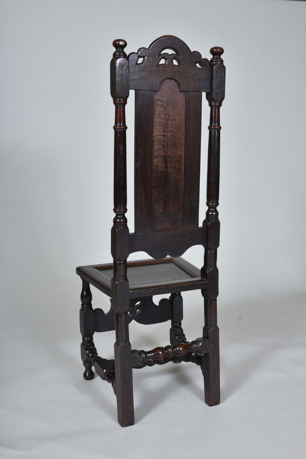 Fine pair of 17th century Oak Side Chairs View XV