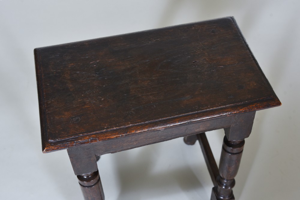 17th century Oak Joint Stool View IV