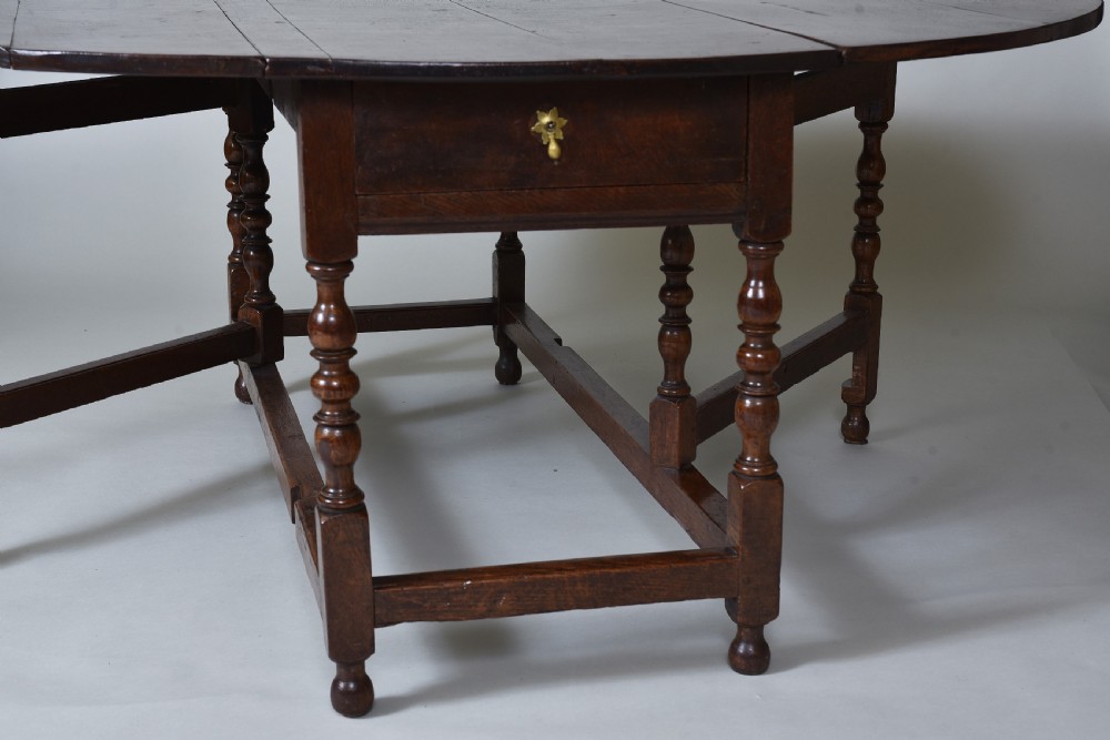 17th century Oak Gateleg Dining Table of a good size View IV