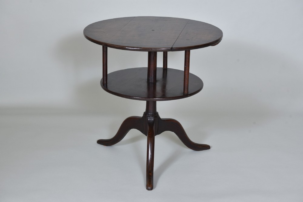 Rare 18th century Oak Dumb Waiter View II