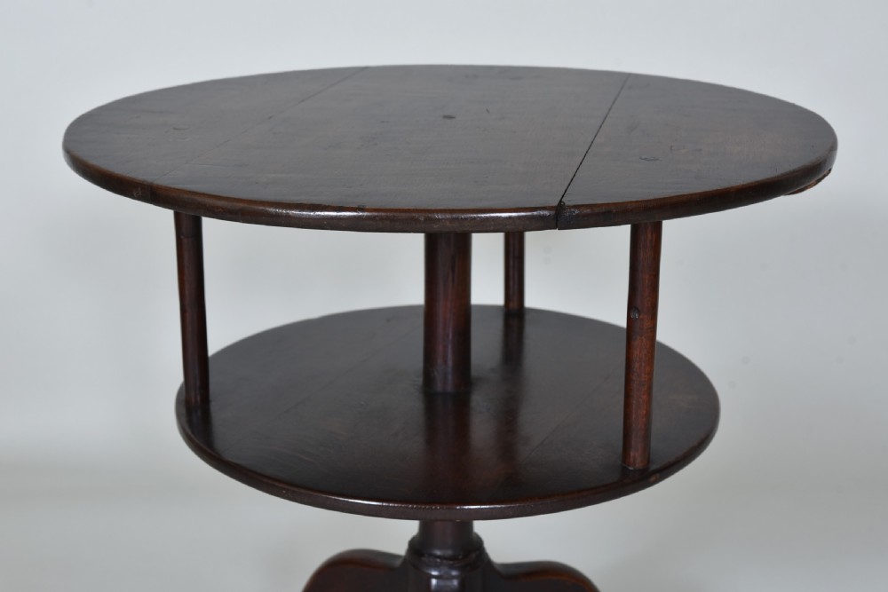 Rare 18th century Oak Dumb Waiter View IV