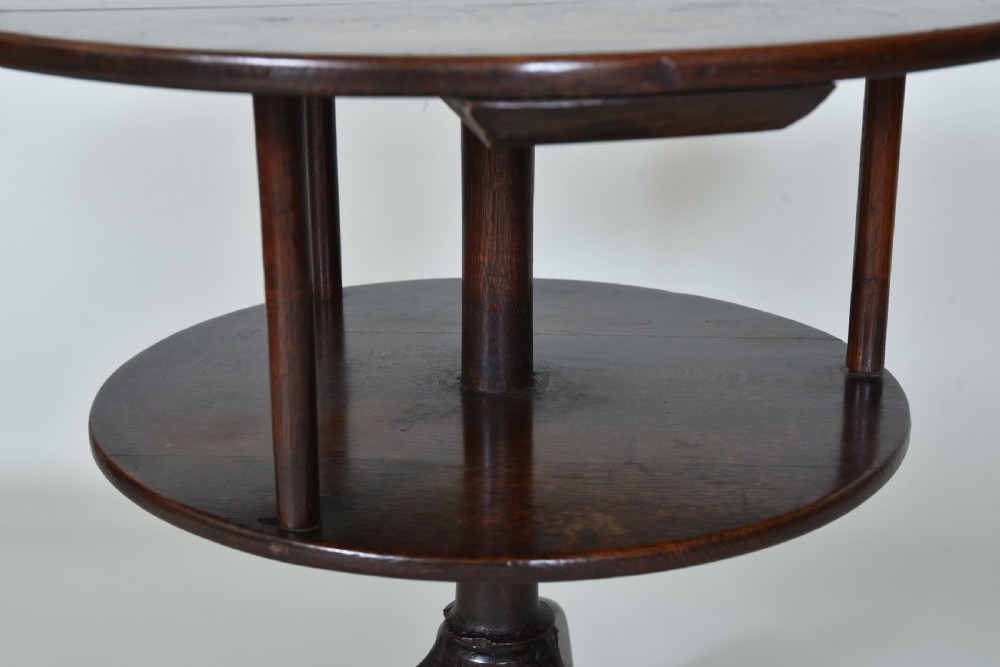 Rare 18th century Oak Dumb Waiter View VIII
