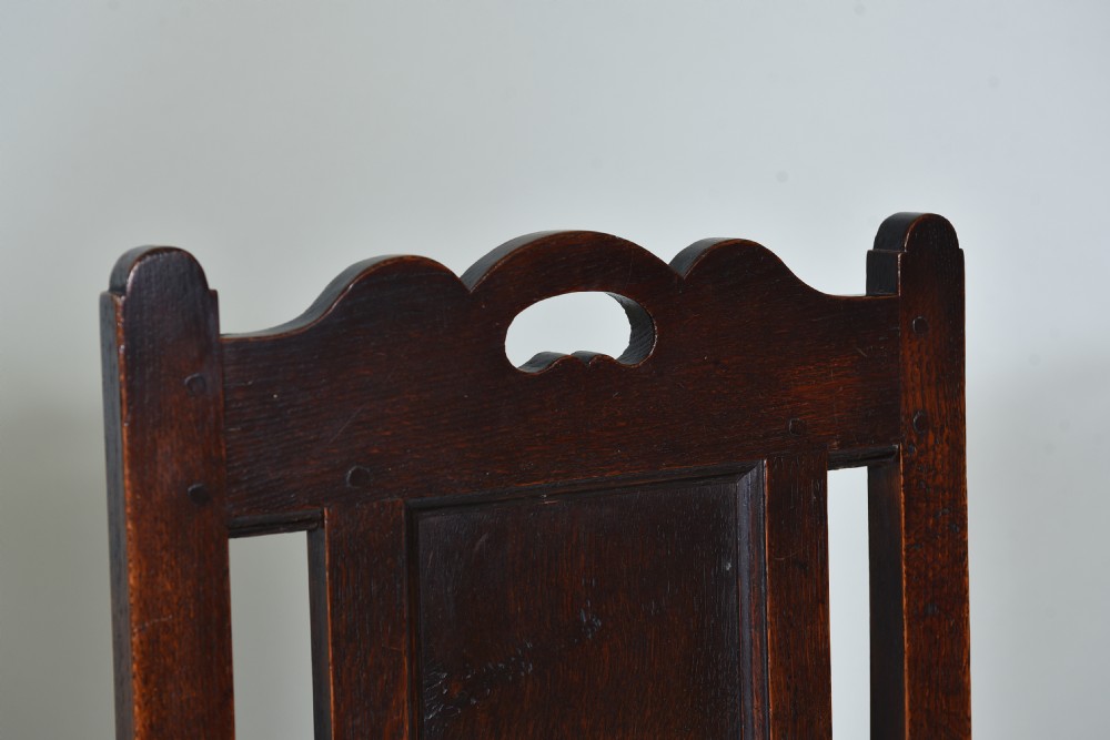 Fine Pair of Queen Anne Welsh Oak Chairs View VIII