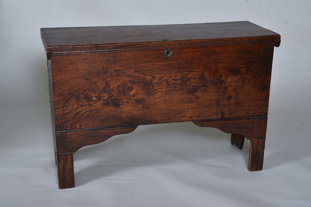 Late 18th century Elm Coffer