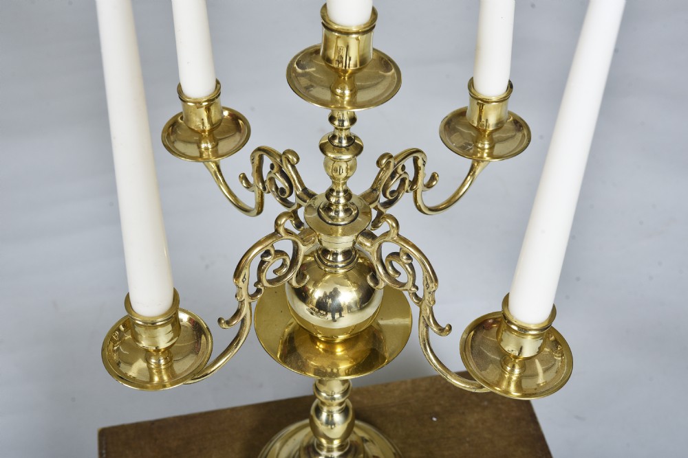 19th century Brass Candelabra View V