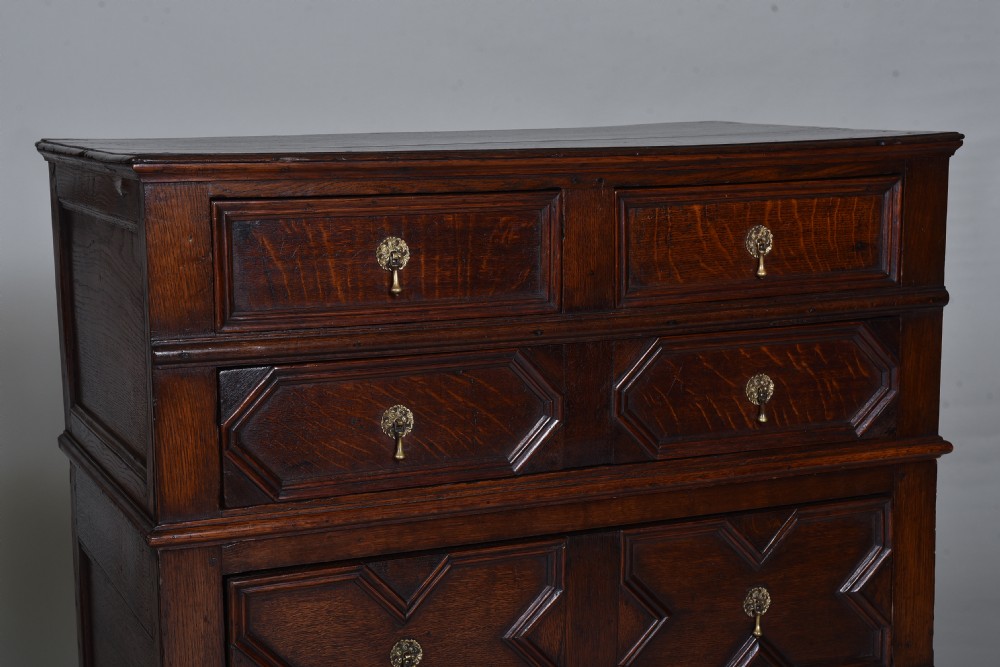 17th century Oak Chest of Drawers View II