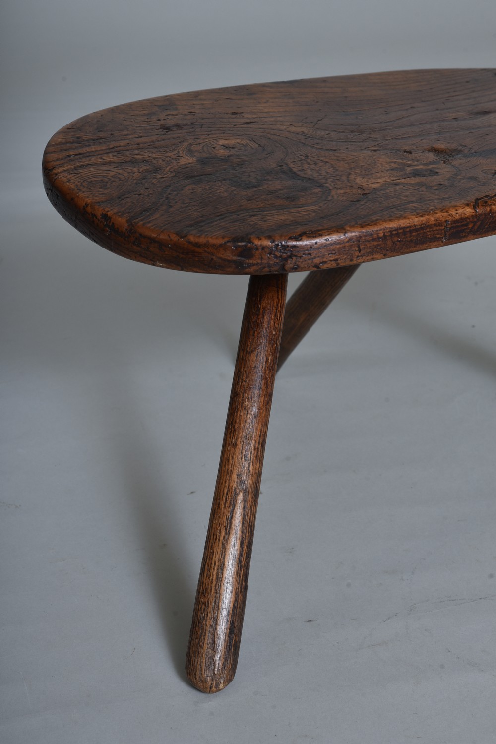 Elm stool of an unusual shape - circa 1780 View III