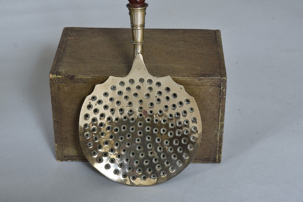 19th century Treen and Brass Sieving Slice View II