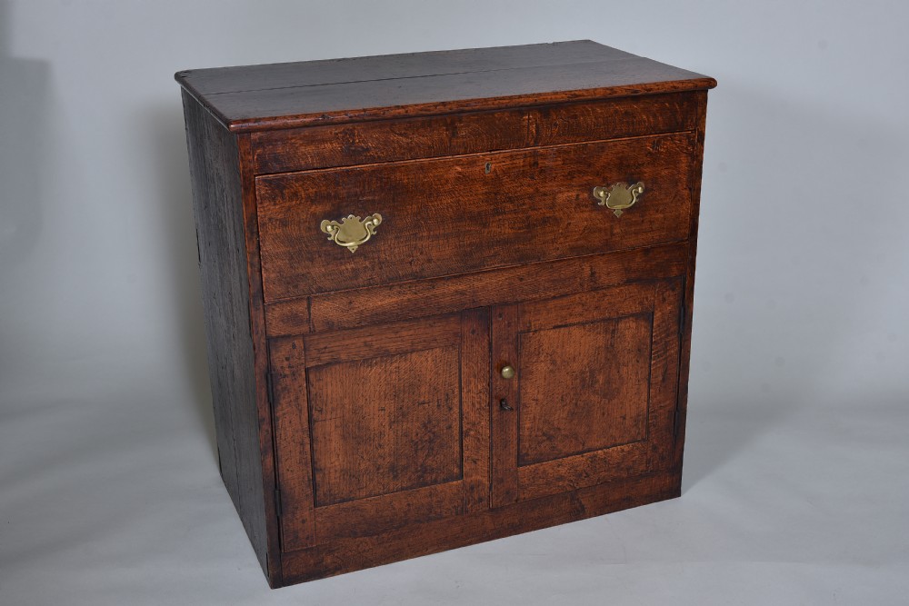 Antique Oak Cupboard of unusual design circa 1790 View IV