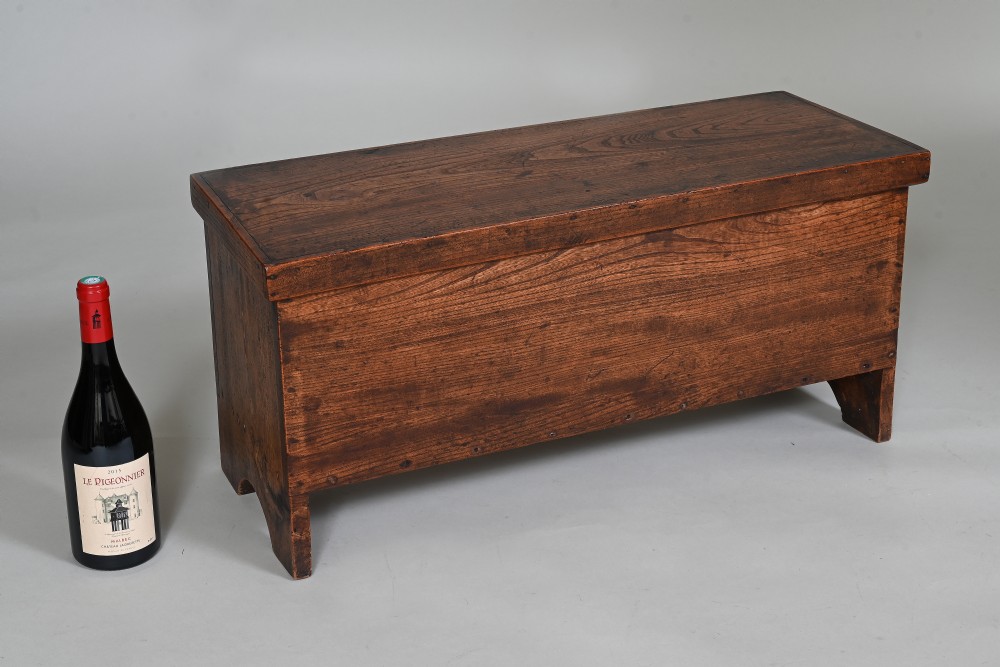 Small Antique Elm Coffer View II