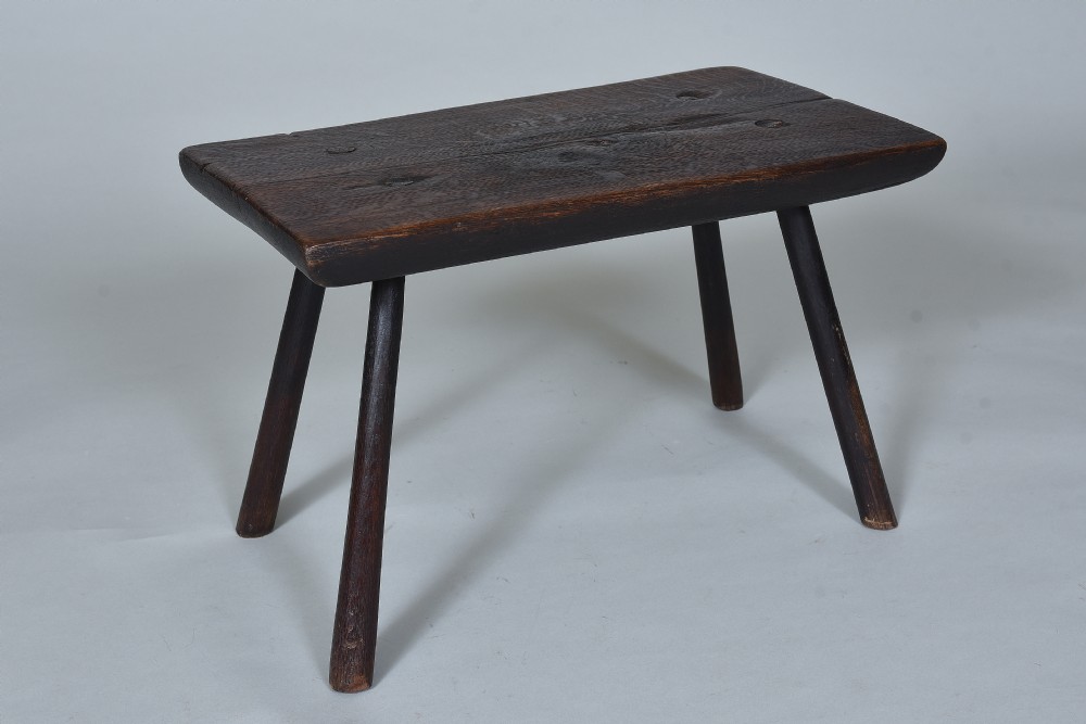 Antique Primitive Stool - Pig Bench