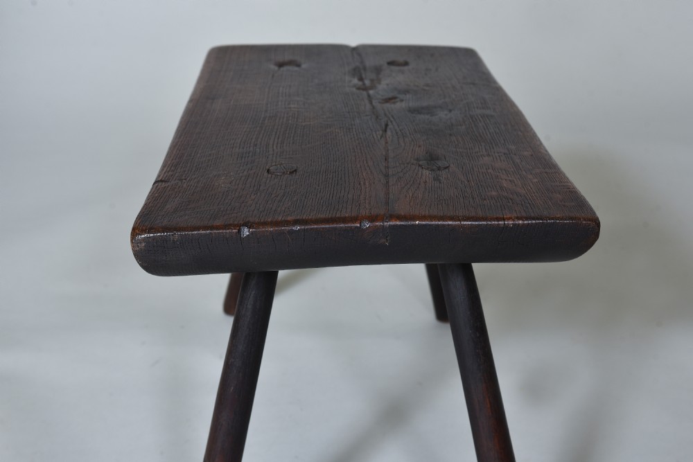 Antique Primitive Stool - Pig Bench View VI
