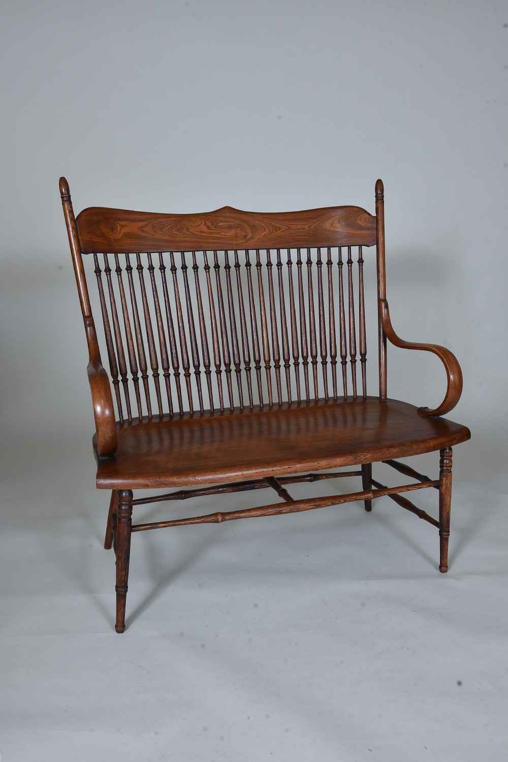 Arts and Crafts Stick Back Settle or Bench